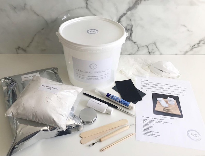 Babies Hands & Feet Casting Kit and Frame Display produce 4 Etsy