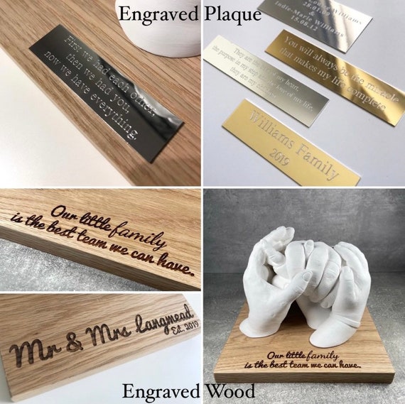 Large Family Hand Casting Kit perfect for Families of 6 Personalised DIY  Keepsake Christmas Gift 