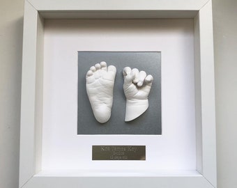 Babies Hands & Feet Casting Kit and Frame Display - (Produce 4 individual castings) - *Suitable for 0-3 years old*