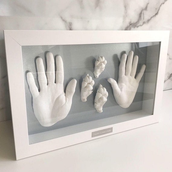 Hand & Paw Casting Kit Personalised DIY Keepsake, Birthday