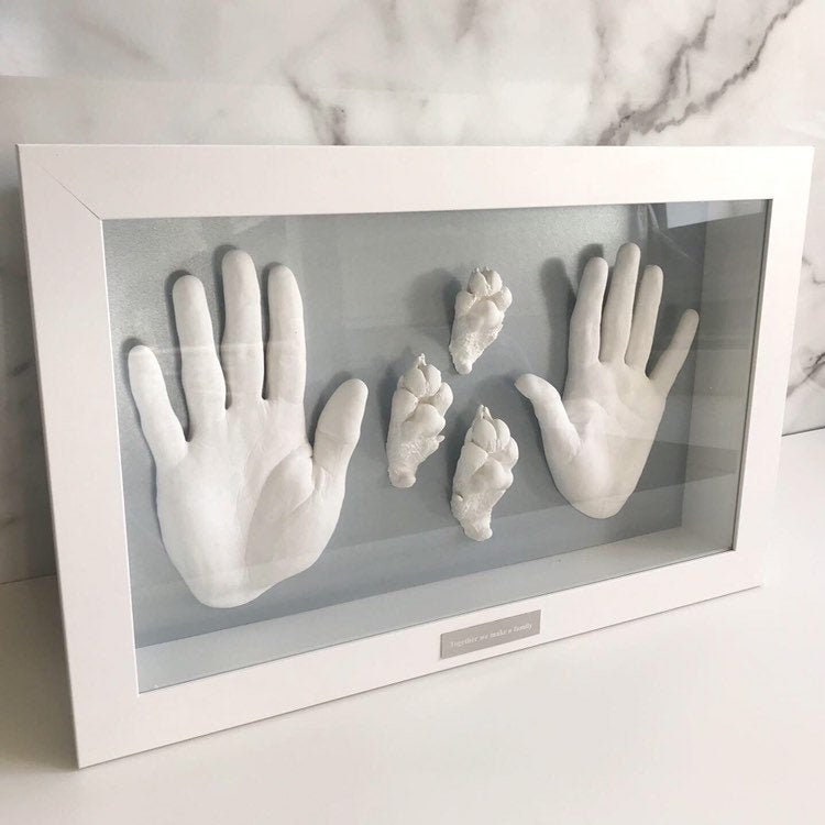 Hand & Paw Casting Kit Personalised DIY Keepsake, Birthday, Anniversary,  Christmas Gift 