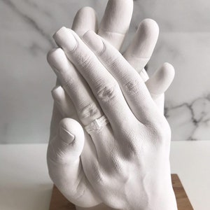 Paare Hand Casting Kit Personalisierte DIY Andenken Geburtstag, Hochzeit, Jahrestag, Weihnachtsgeschenk Bild 2