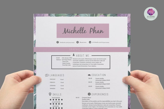 Reference On Resume Template from i.etsystatic.com