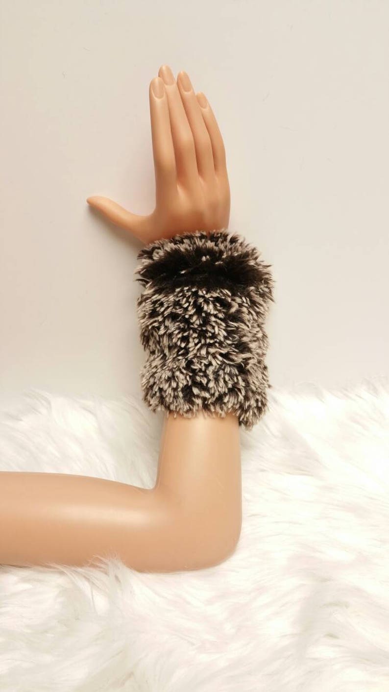 Faux Fur Arm Warmers Foxy Red Frosted Tip Alpaca Variety Etsy