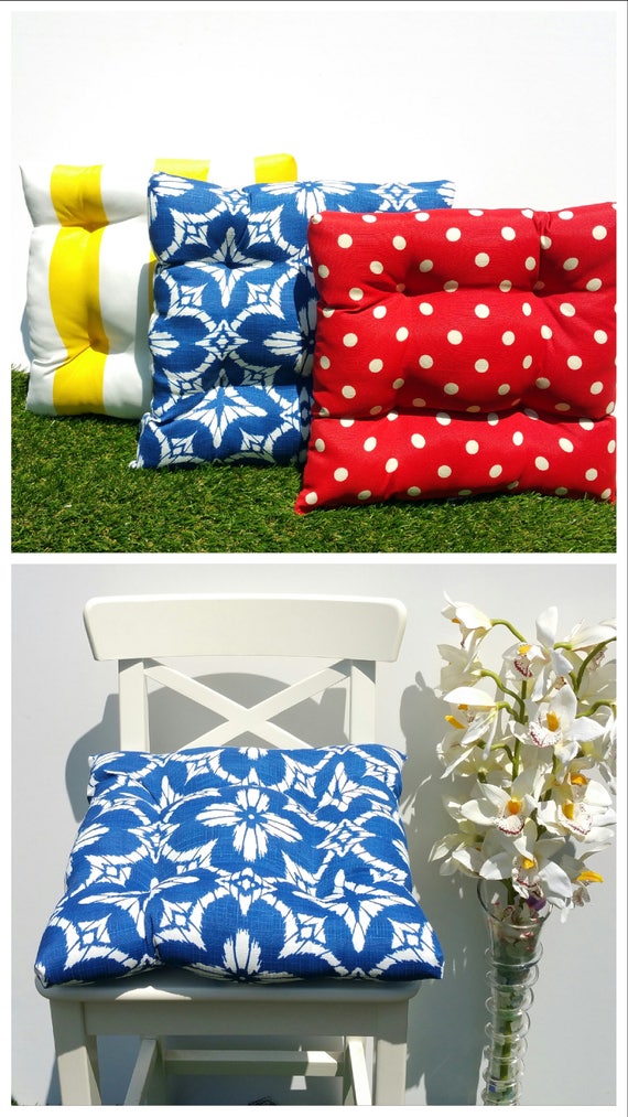 Outdoor Indoor Seat Cushion Polka Dots Stripes Ikat Botanical Lattice Geometric Abstract Floral Variety Decor Seat Cushions Etsy UK