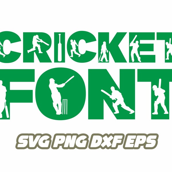Cricket svg, Cricket sport font, Cricket player