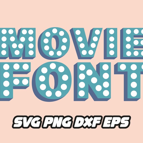 Movie svg, cinematography svg, cinema svg, tv show png, movie font, television font, vintage movie clipart, retro cinema design