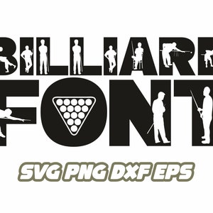 Fuente de billar, Billar svg, snooker svg, Diseño de jugador de billar, billar svg, diseño de juegos de billar, juego de billar