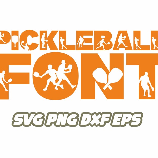 Pickleball Cursive Pickleball Embroidery Font - Etsy