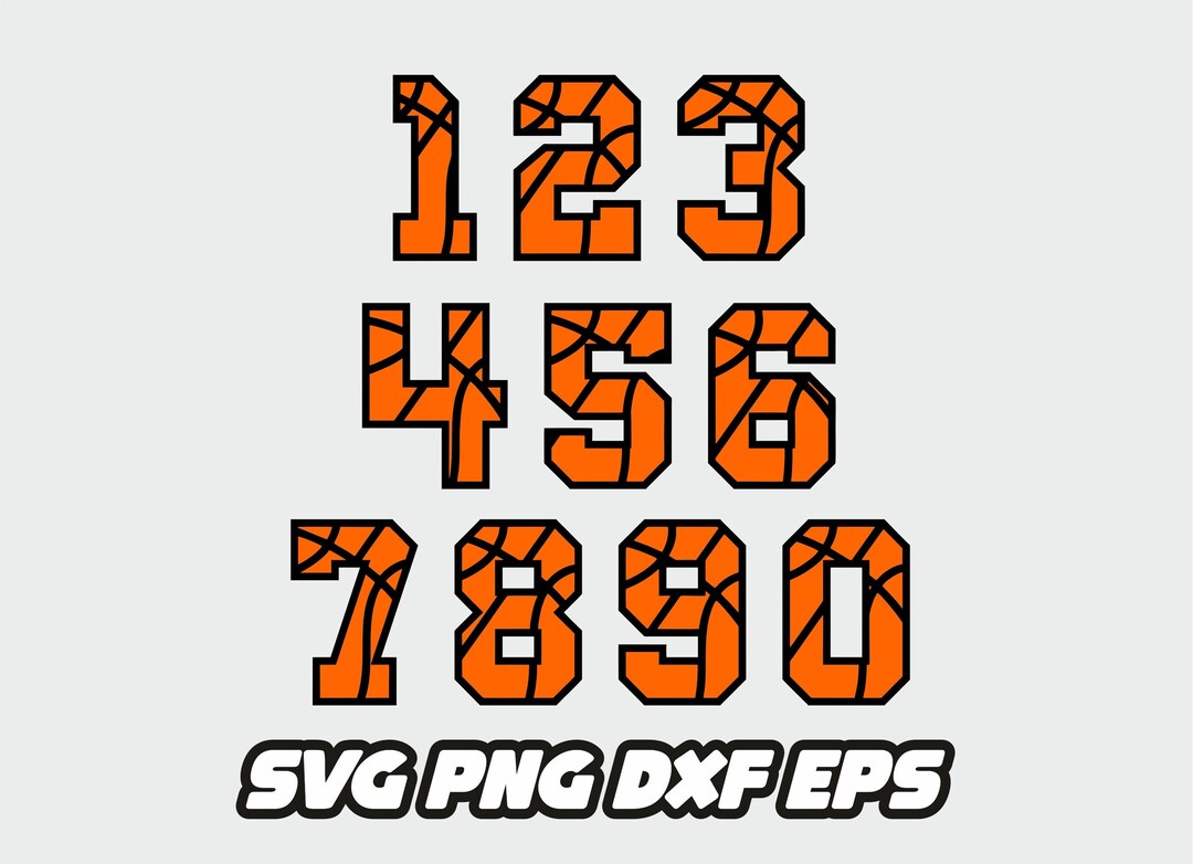 Basketball Svg, Basketball Numbers, College Font, Varsity Font, Sport