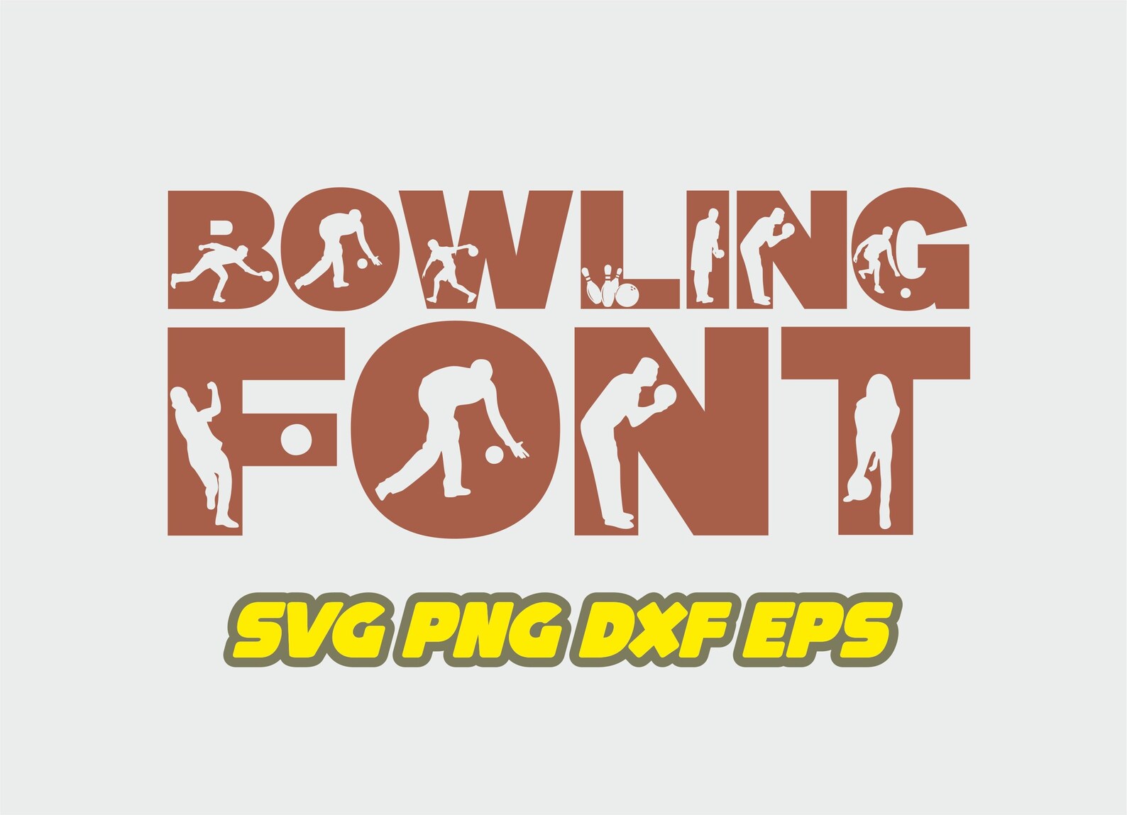 Bowling Svg Bowl Svg Bowling Font Bowling Team Svg Etsy