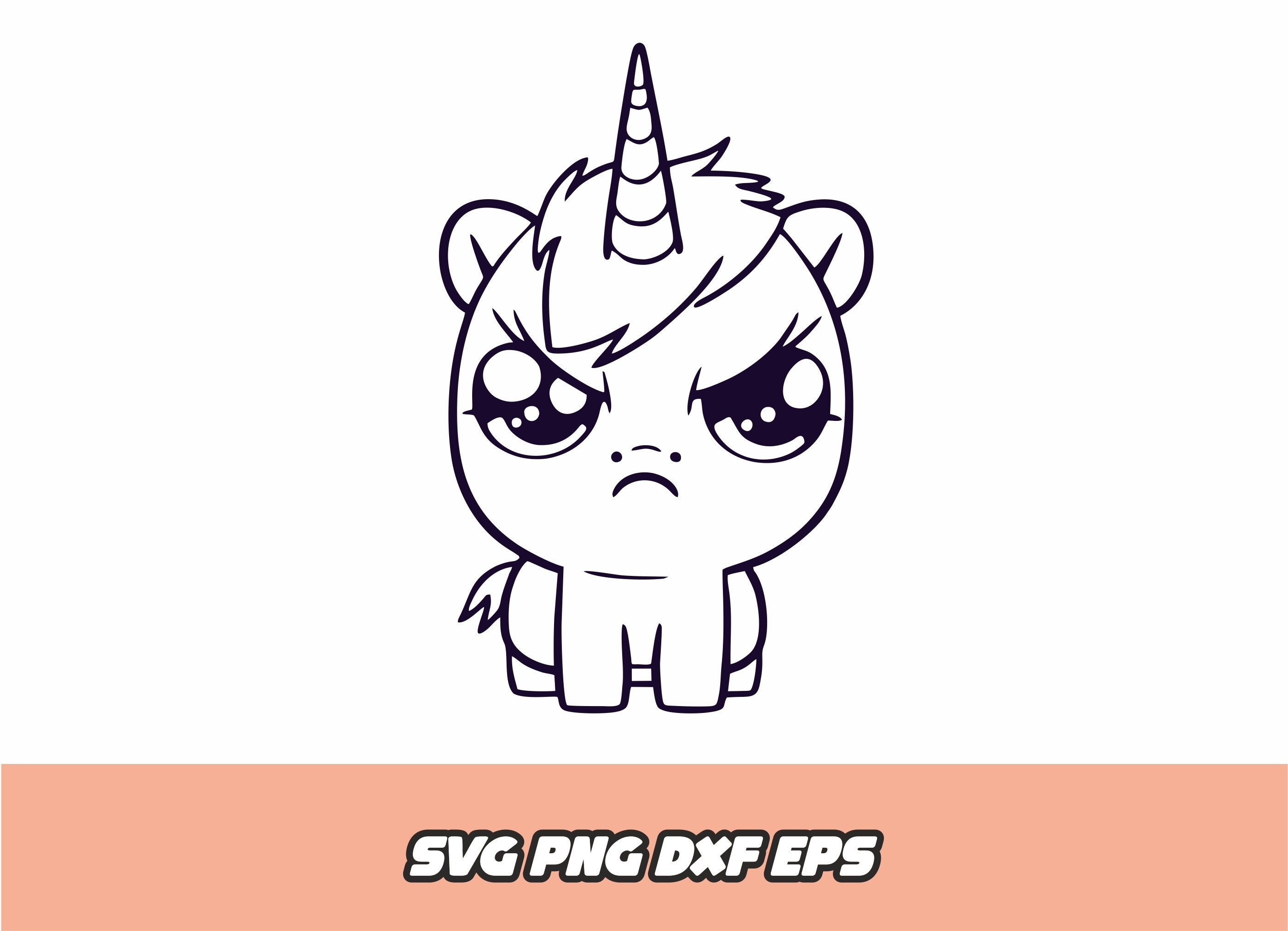 Cute angry unicorn svg, Little unicorn svg, Funny unicorn clipart