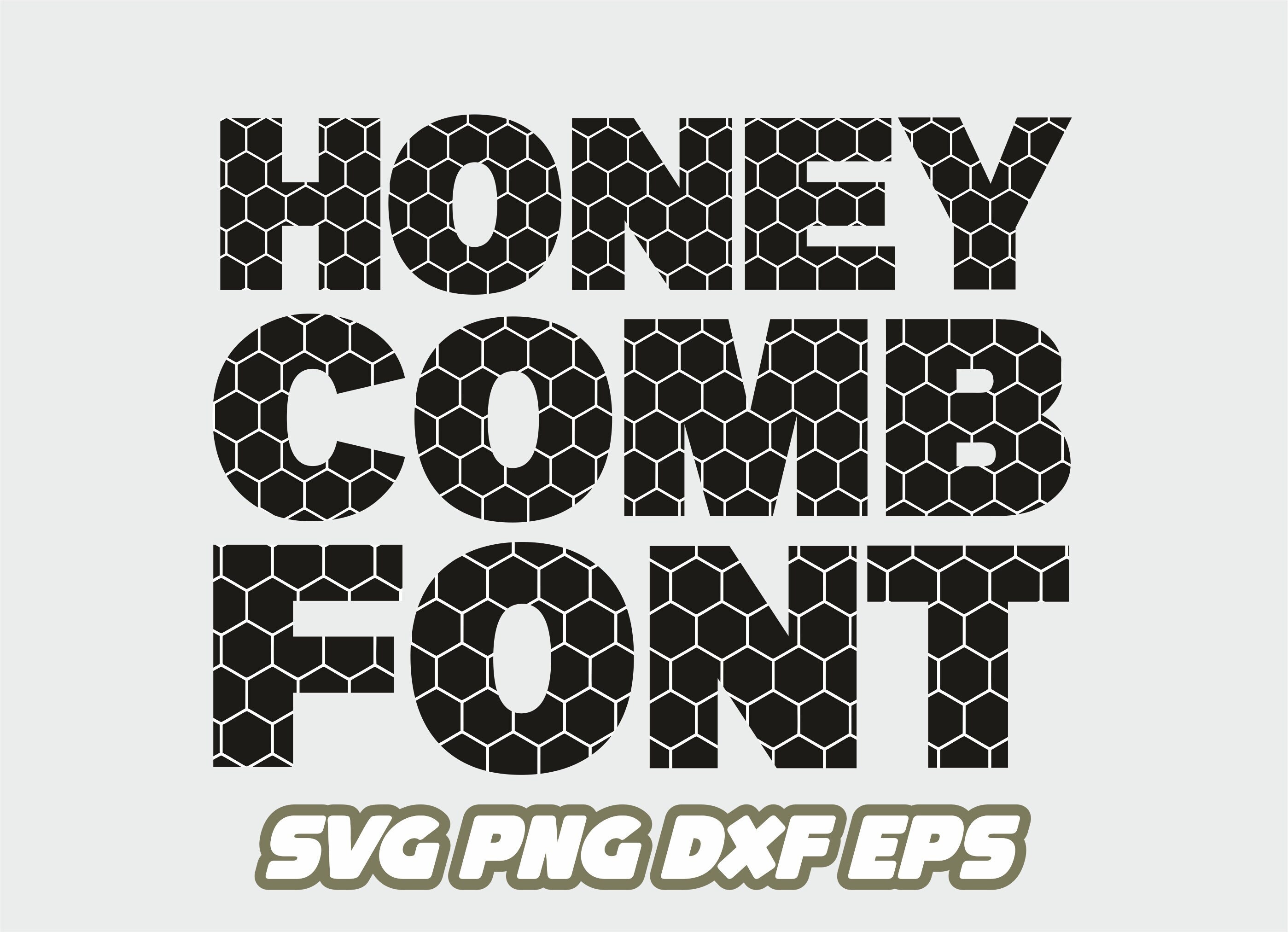 Svg Honey Svg Bee Svg Font Etsy