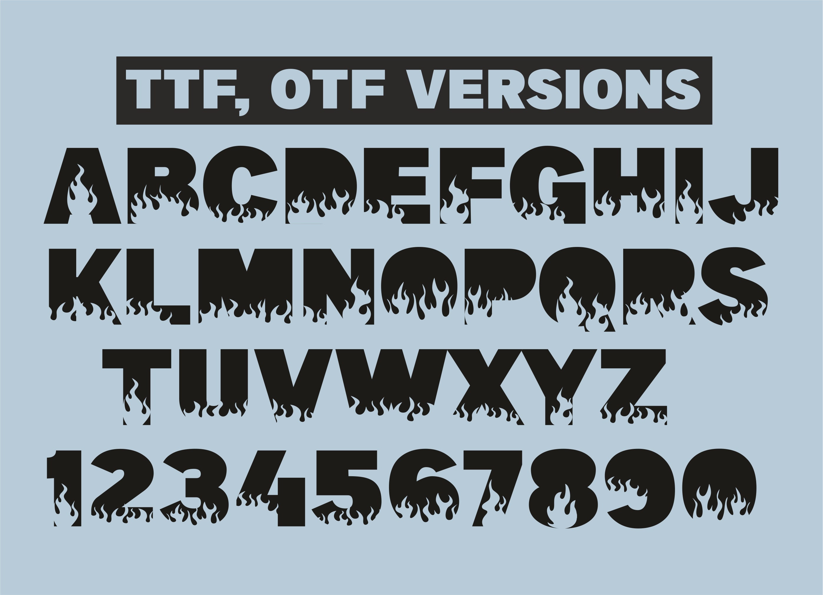 coreldraw flame font download