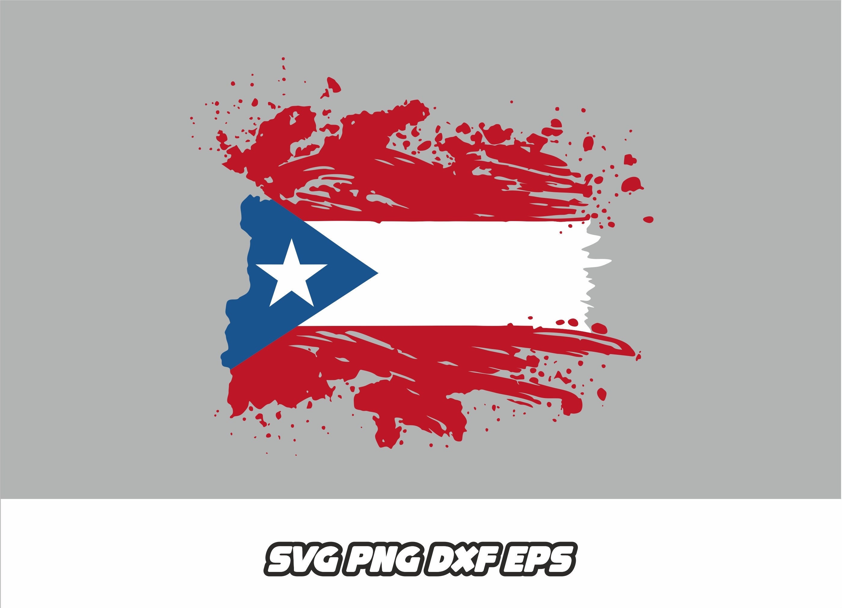 Puerto Rico Distressed Flag Svg Puerto Rico Svg Puerto Rican Etsy