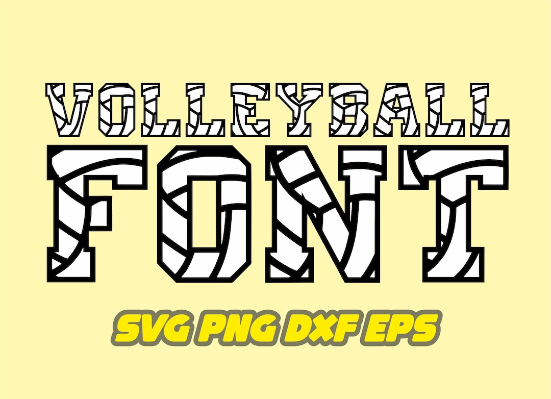 Volleyball Svg, Volleyball Font, Volleyball Sports Svg, College Svg