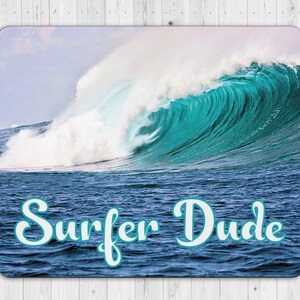 Surfer Wave Mouse Pad
