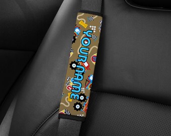 Personalised Monster Truck Seat Belt Cover Wrap Shoulder Pad