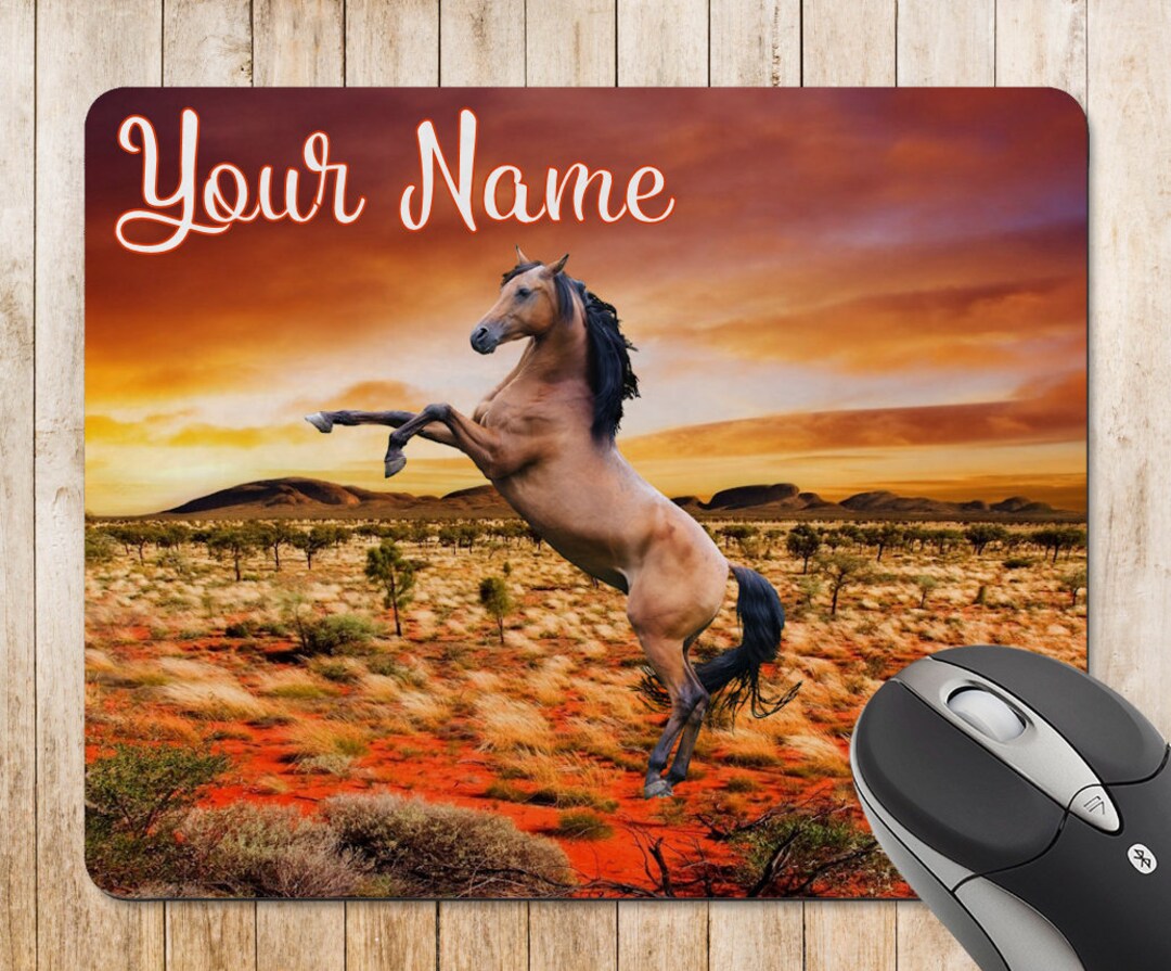 Horse Personalised Mouse Pad - Etsy Australia
