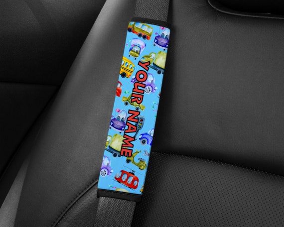 Personalised Cars Trucks Busses Seat Belt Cover Wrap Shoulder Pad
