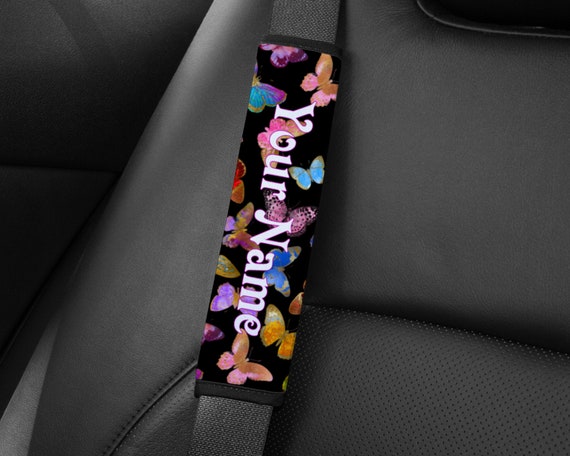Buy Personalised Butterfly Seat Belt Cover Wrap Shoulder Pad