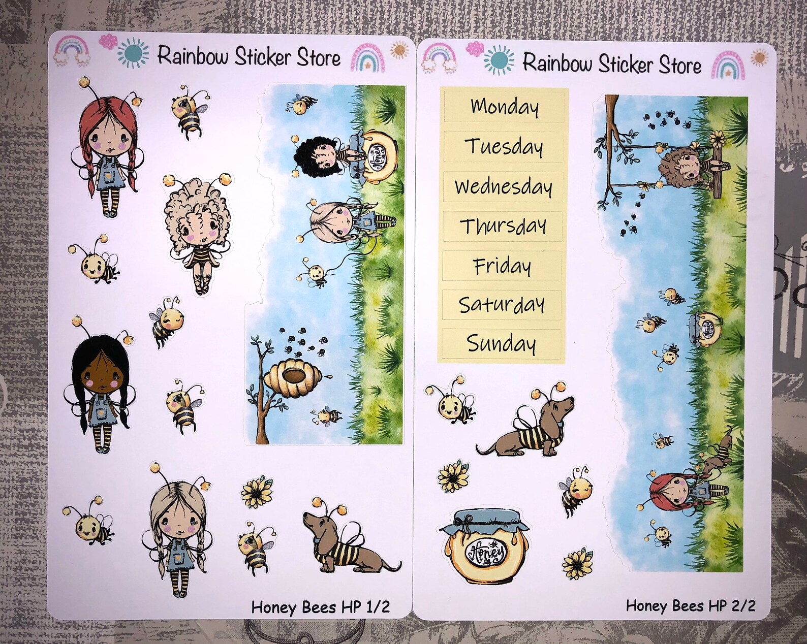 Honey Bees. Weekly Planner Kit. All Planner Sizes | Etsy
