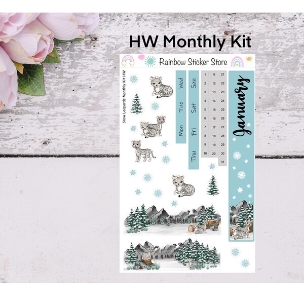 Hobonichi Weeks Monthly Kit Snow Leopard