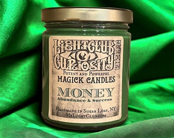 The Best Money & Abundance Spell Candle! Get Money - Find Success - Energize Opportunity! They Work!