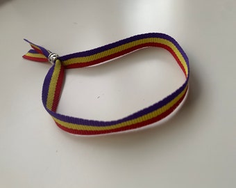 Spanish Republic flag bracelet