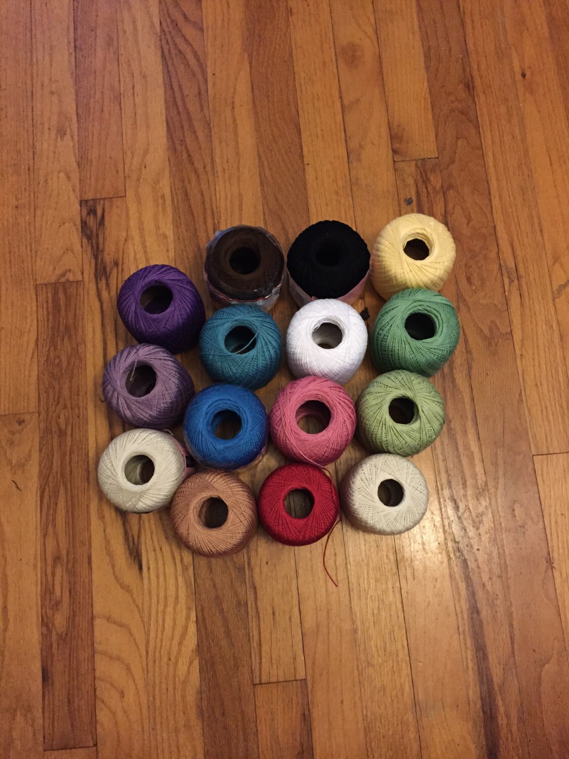 Tzitzit/ Size 3 Crochet Thread/ Multi Color/ 10 Inches Long. Etsy