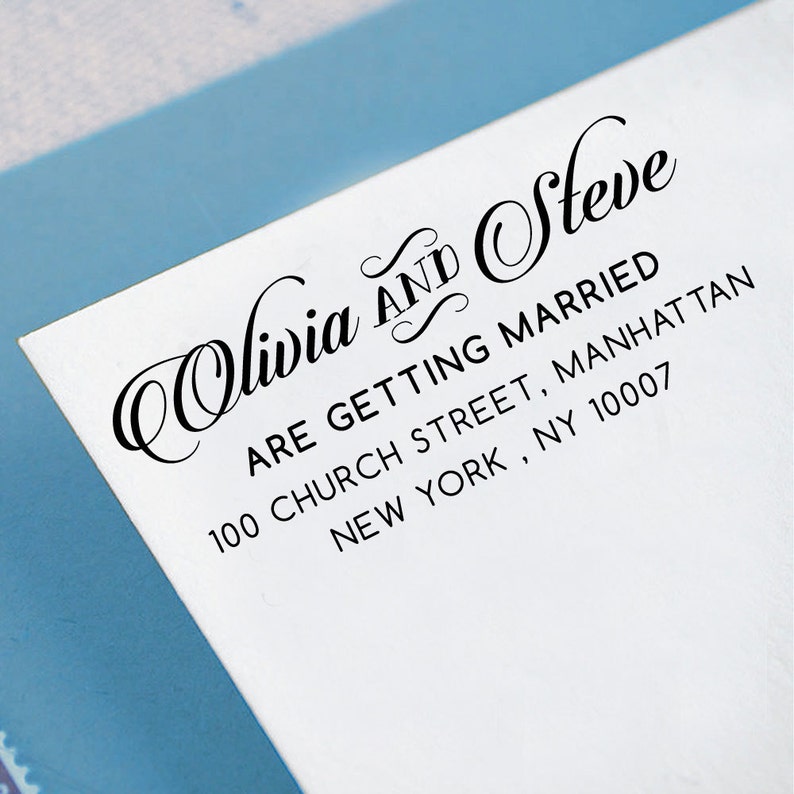 Personalized Rubber Stamp Custom Calligraphy Stamp HS11P Custom Rubber Stamp Custom Return Address Stamp Self Inking Address Stamp
