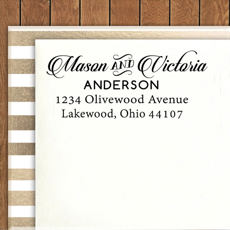 Return Address Stamper Self Inking Rubber Stamp Stationary Gift Idea IPHS88A Personalized Address Stamp Custom Wedding Invitation Stamp