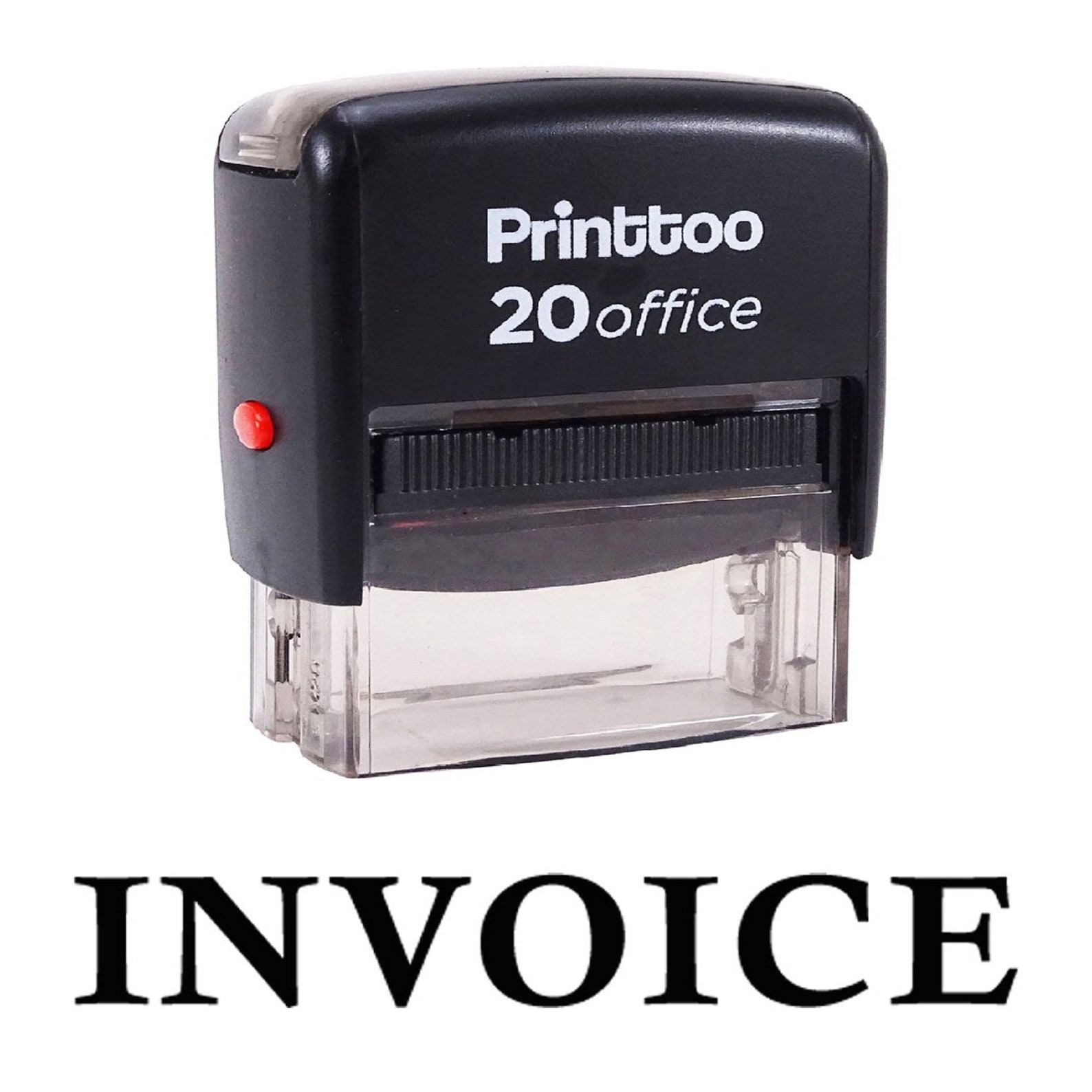Invoice Text Rubber Stamp Self Inking Rubber Stamps Custom | Etsy