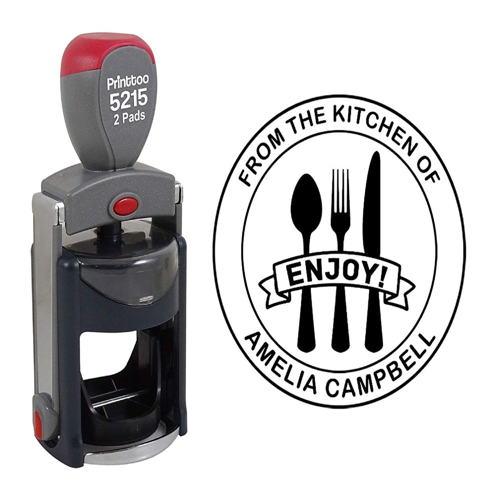 From the Kitchen of Stamp Cooking Stamp Monogram Stamp Etsy