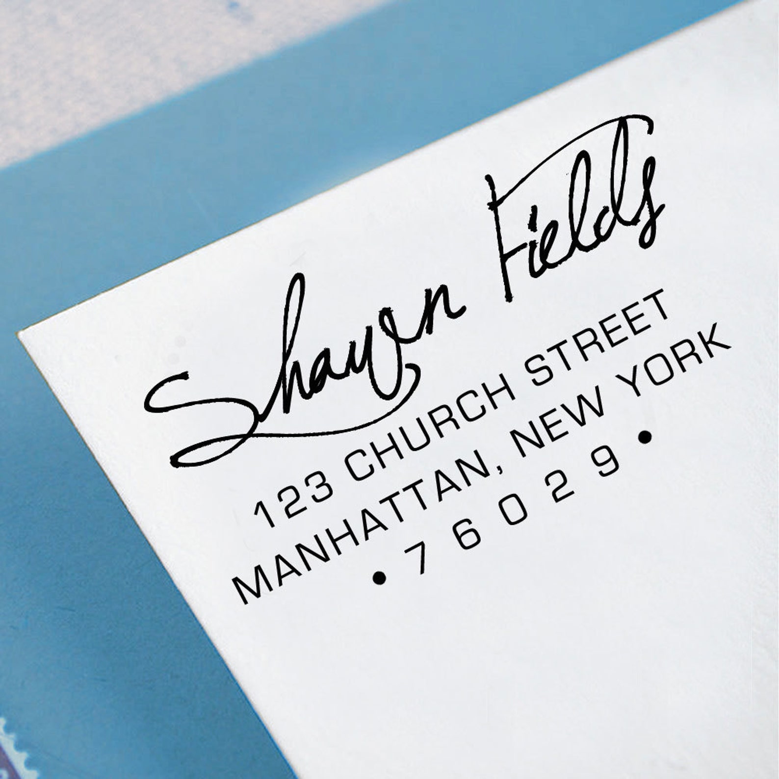 Personalized Signature Stamp Custom Rubber Stamp Self Inking Etsy