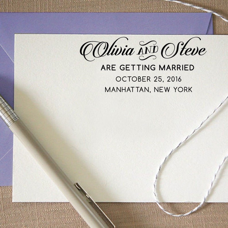 Personalized Rubber Stamp Custom Calligraphy Stamp HS11P Custom Rubber Stamp Custom Return Address Stamp Self Inking Address Stamp
