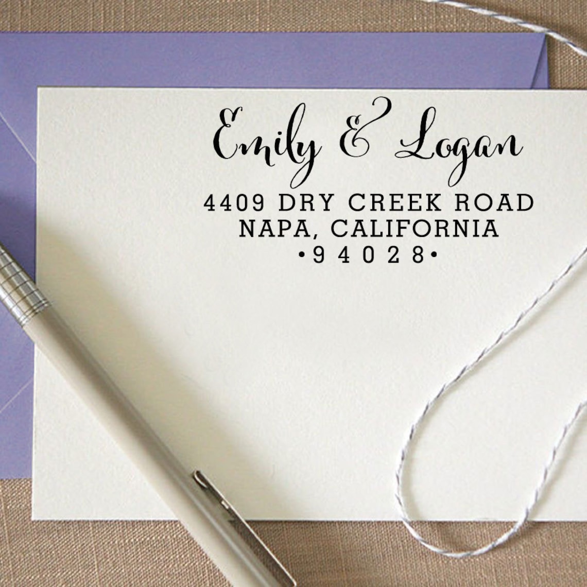 Custom Return Address Stamp Self Inking Address Stamp Etsy