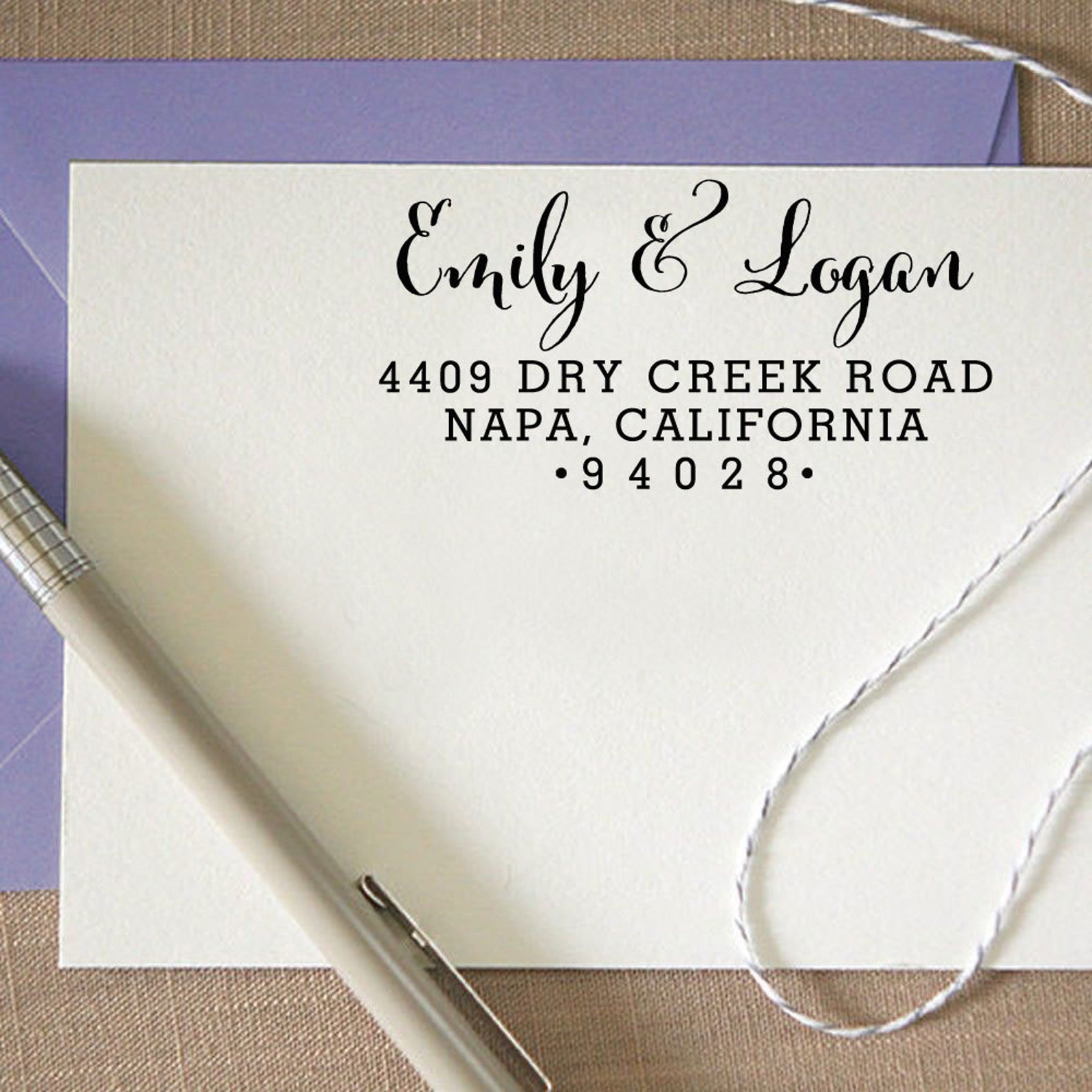 Custom Return Address Stamp Self Inking Address Stamp Etsy