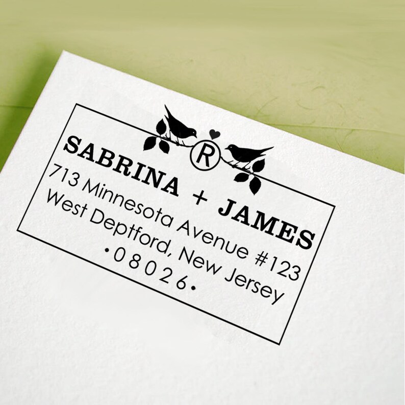 Custom Wedding Invitation Stamp Custom Return Address Stamp Etsy