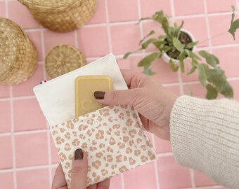 Pochette imperméable savon SHL shampooing solide zéro déchet en tissu enduit