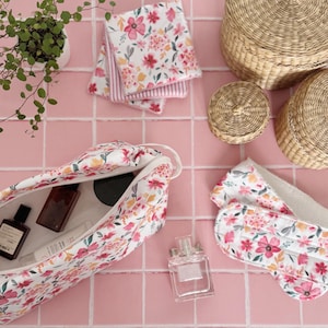 Trousse de toilette grande taille vanity  idée cadeau personnalisé