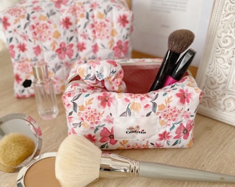 Trousse matelassée personnalisable coton Oeko Tex FLOWERBOMB