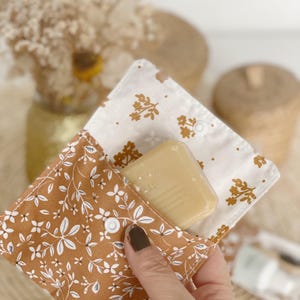 Pochette imperméable savon SHL shampooing solide zéro déchet en tissu enduit