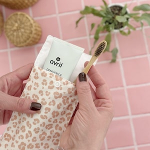 Etui pour brosse à dents et dentifrice ou couverts, cadeau pour elle