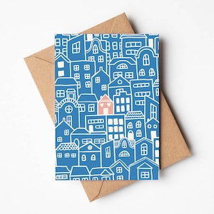 New Home Housewarming Illustrated Greeting card