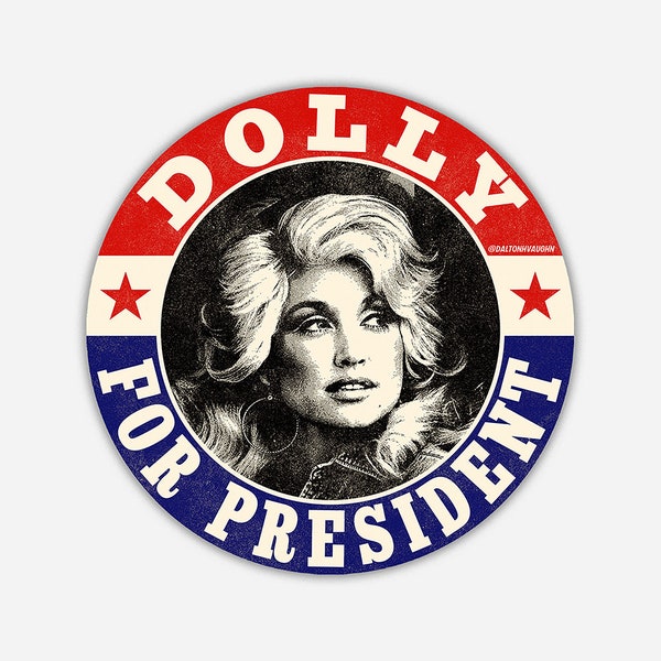 Dolly para presidente - Pegatina