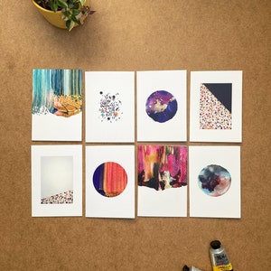 Tarjetas de felicitación abstractas personalizadas