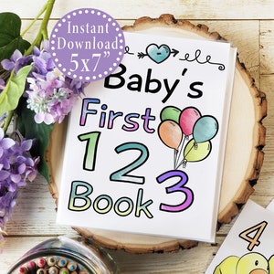Baby's First Numbers Coloring Book | A Fun and Memorable Baby Shower Activity and Keepsake