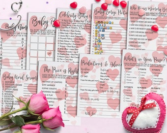 valentine themed baby shower