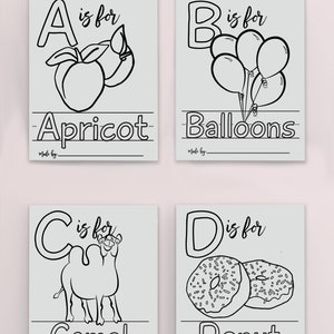 ABC Book Baby Shower Idea, Handmade with Personalized Cover and Album, A Precious Baby Keepsake or Birthday Activity for Tots image 6